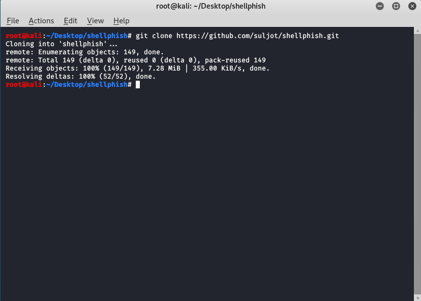 Kali Linux 中的 Shellphish 工具