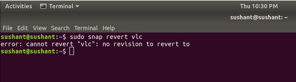 Revert-Updated-Applications-Snap-Package-Manager