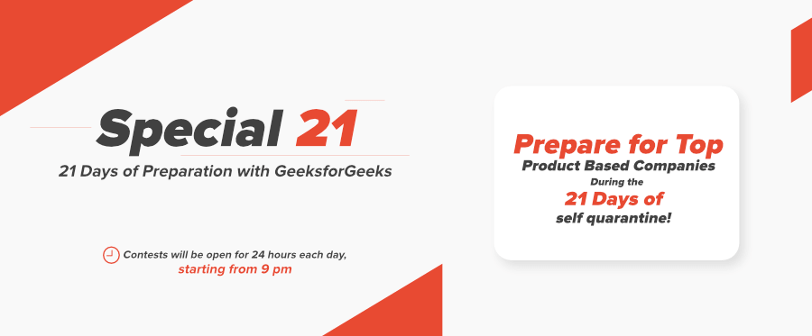 GeeksforGeeks-Special-21-为顶级科技公司做准备