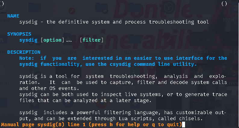 Sysdig 强大的 Linux 系统监控和故障排除工具