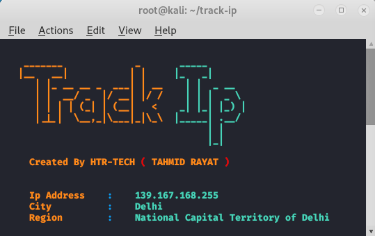 Trackip - Linux 中的高级 ip 跟踪器工具