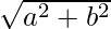 \sqrt{a^2 + b^2}