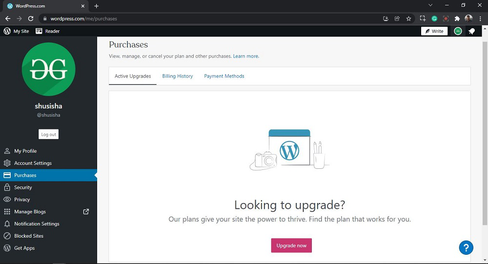 WordPress 个人资料