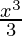 \frac{x^3}{3}