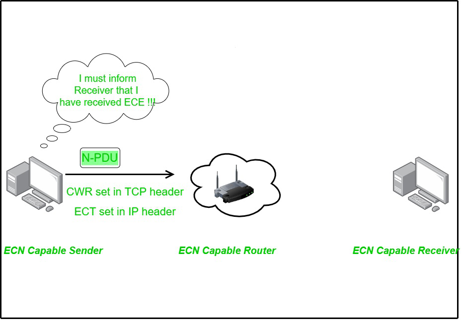 ECN中的IP头和TCP头