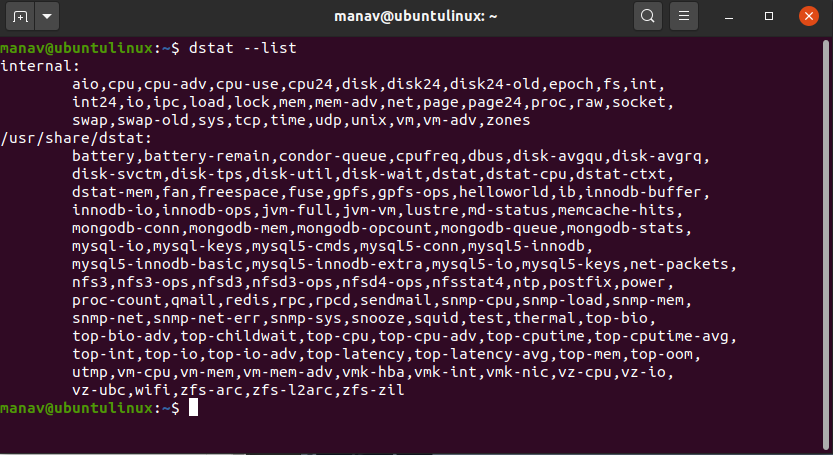 dstat-list-all-plugins