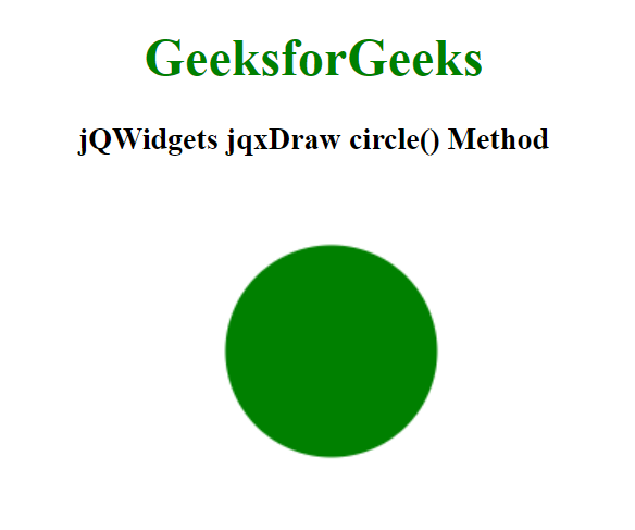 jQWidgets jqxDraw circle() 方法