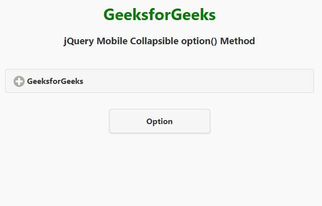 jQuery Mobile 可折叠 option() 方法