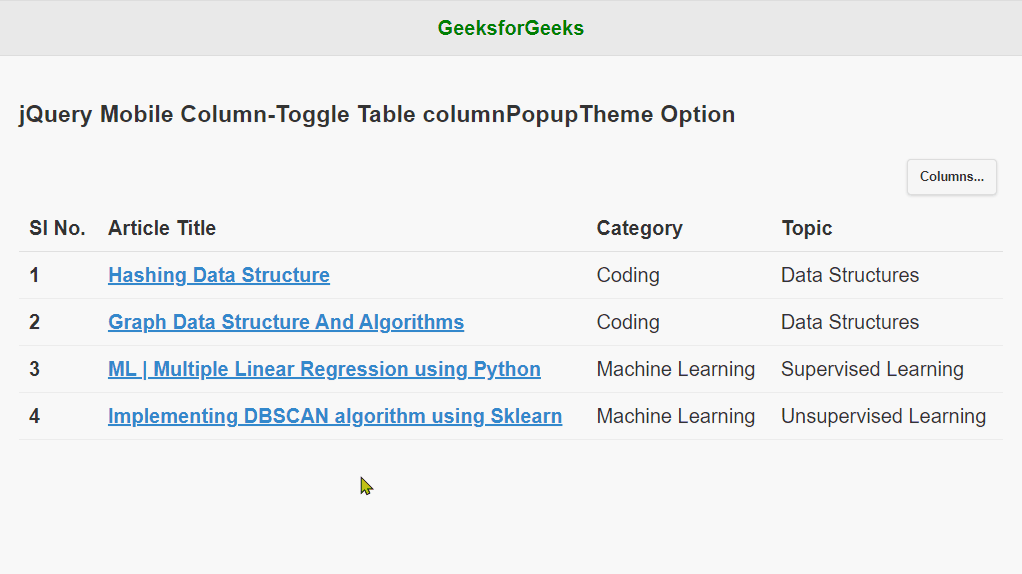 jQuery Mobile Column-Toggle Table columnPopupThemeOption