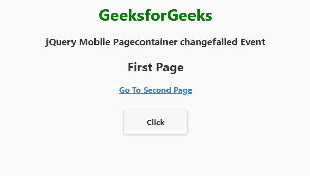 jQuery Mobile Pagecontainer 更改失败事件
