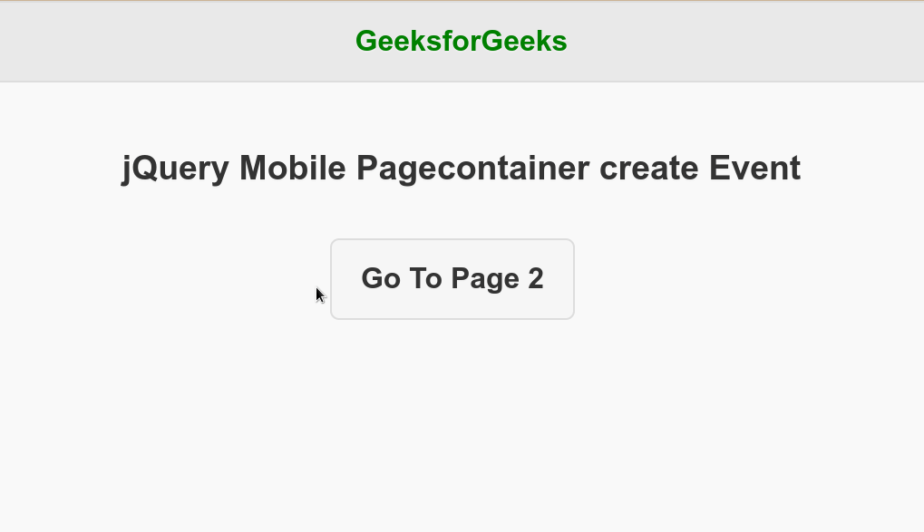 jQuery Mobile Pagecontainer 创建事件