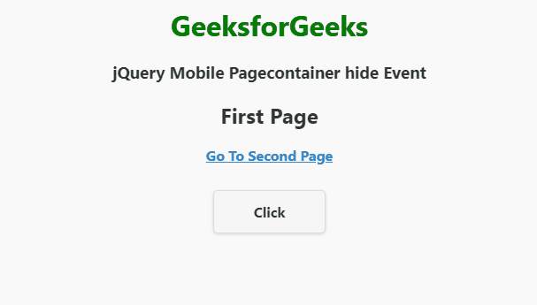 jQuery Mobile Pagecontainer 隐藏事件