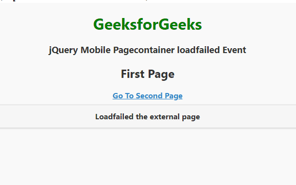 jQuery Mobile Pagecontainer 加载失败事件