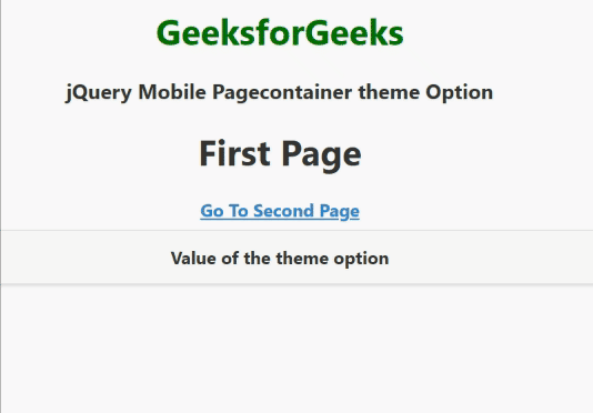 jQuery Mobile Pagecontainer 主题选项