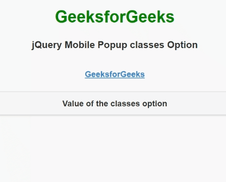 jQuery Mobile 弹出类选项