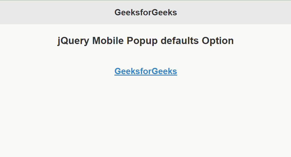 jQuery Mobile 弹出默认选项