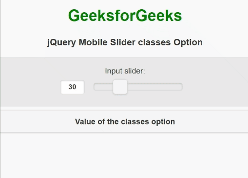 jQuery Mobile 滑块类选项