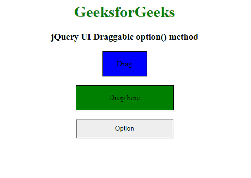 jQuery UI Draggable option() 方法