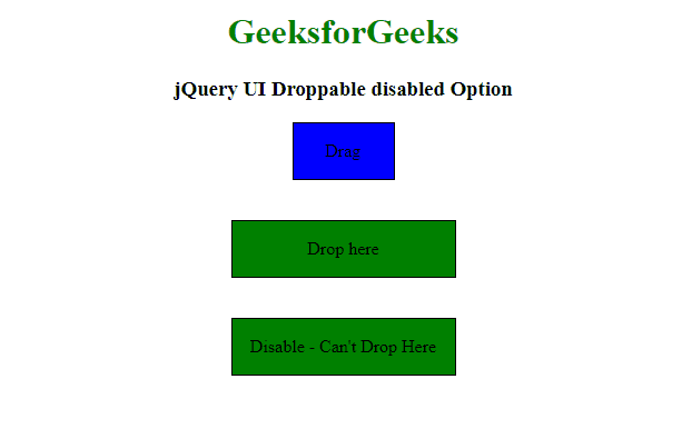 jQuery UI Droppable 禁用选项
