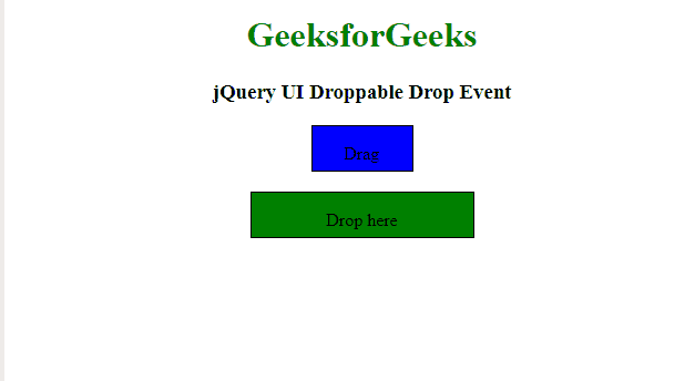 jQuery UI Droppable drop 事件