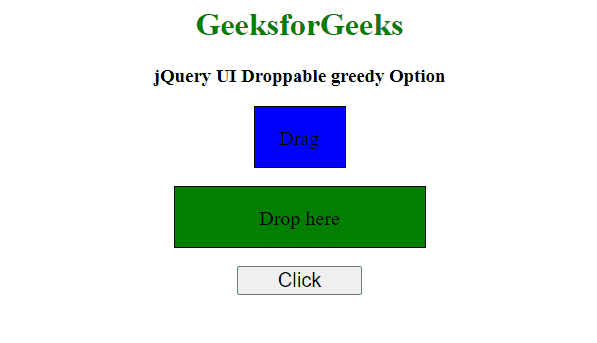 jQuery UI Droppable 贪心选项