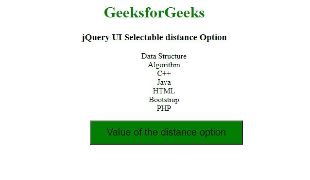 jQuery UI 可选距离选项