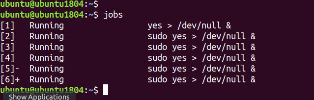 linux下的jobs命令