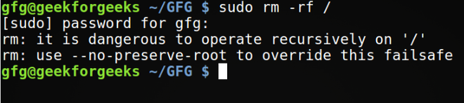 Linux中的“rm -rf”命令实际上是做什么的？