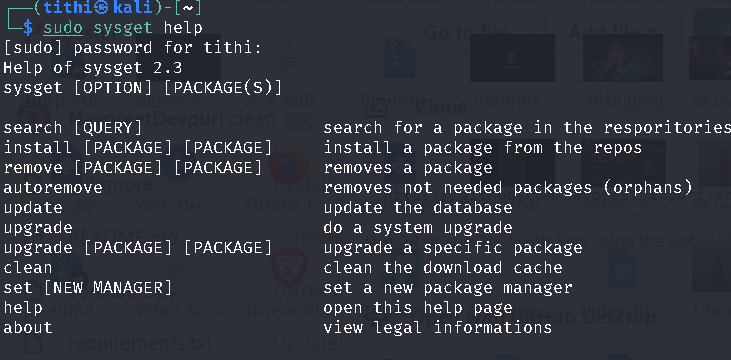 sysget Linux 中每个包管理器的前端